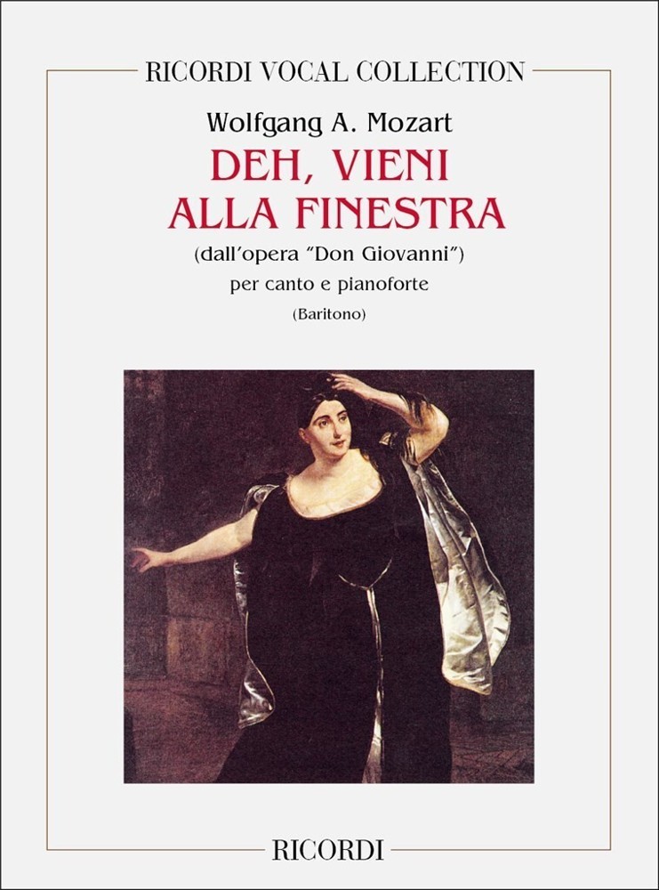 Mozart: Deh, vieni alla Finestra for Baritone published by Ricordi